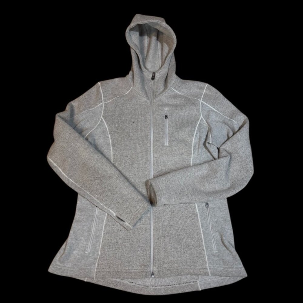 Kuhl Women's Heather Gray Hooded Utility Jacket